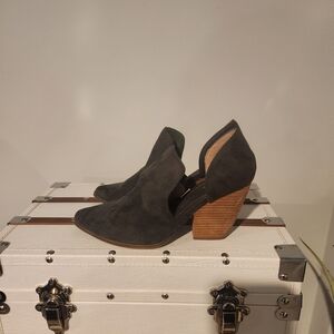 Women's Black Suede Ankle Boots